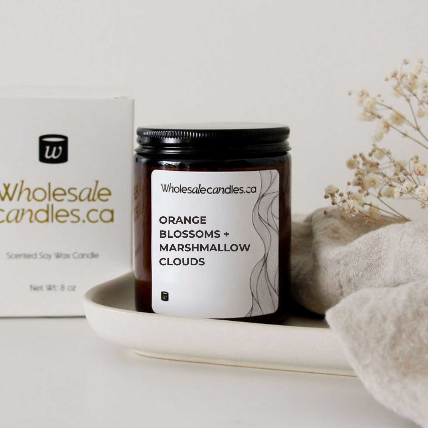 Orange Blossoms + Marshmallow Clouds - Wholesale Candle Co.