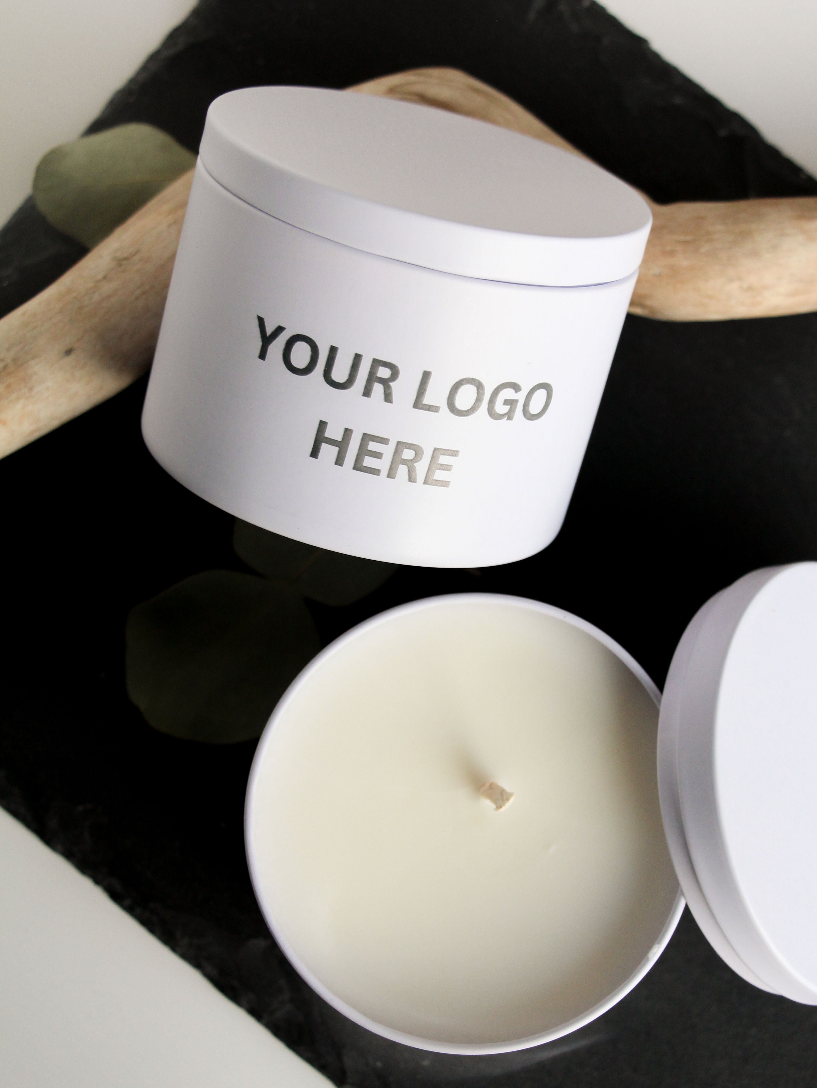 Custom Engraved Tin Candles - Christmas Scents - Wholesale Candle Co.