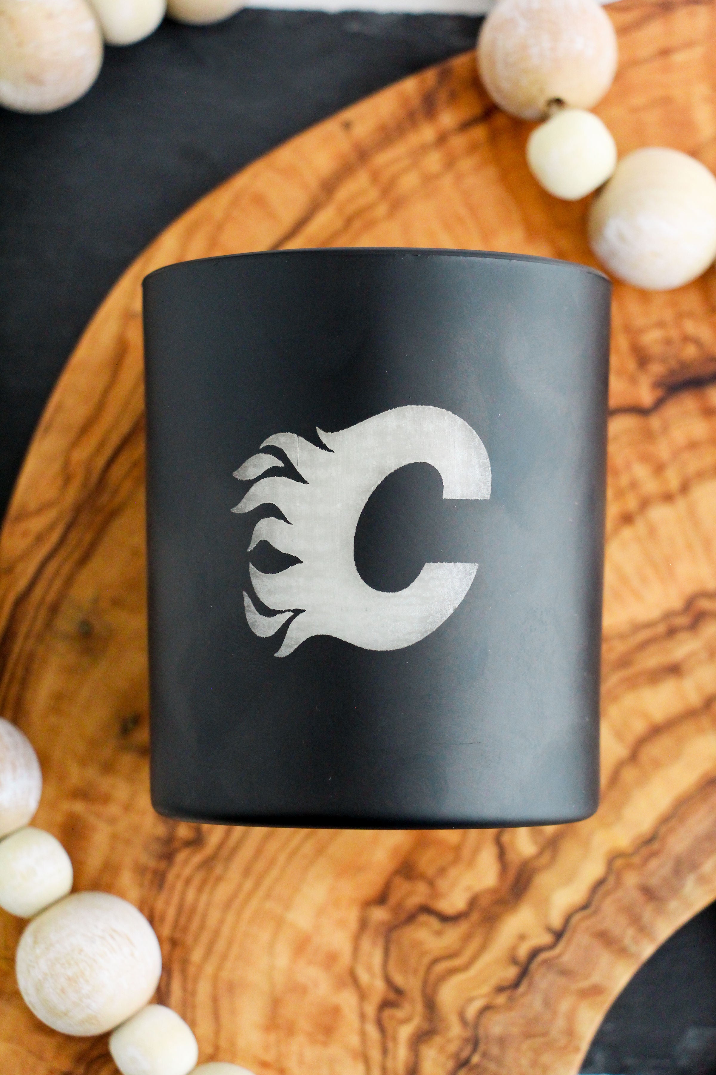 8 oz Custom Engraved Black Candles - Summer Scents - Wholesale Candle Co.