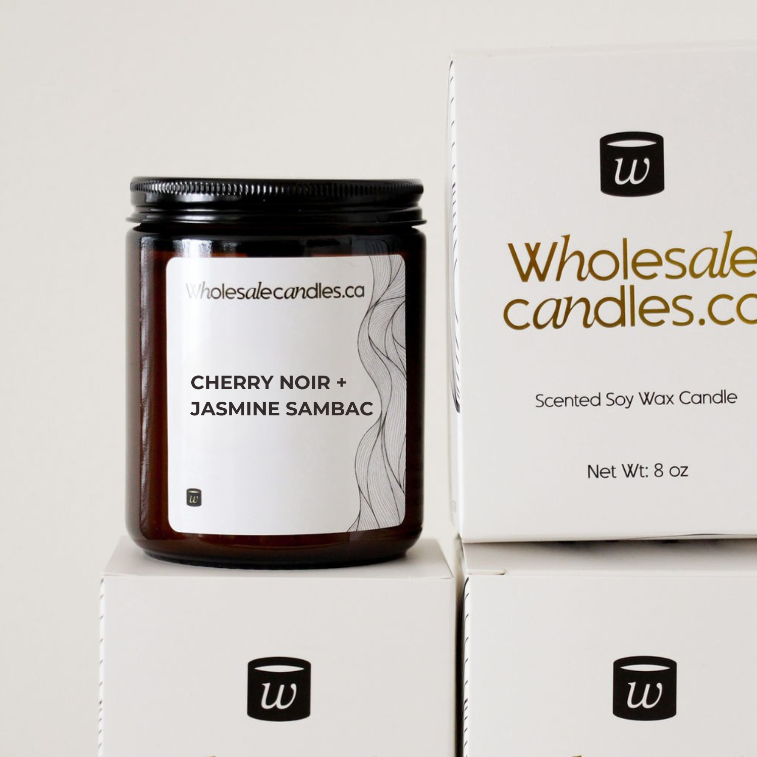 Cherry Noir + Jasmine Sambac - Wholesale Candle Co.