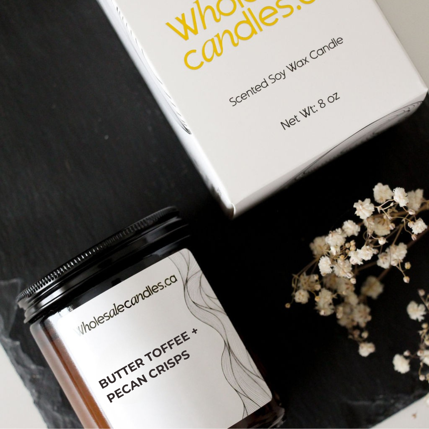 Butter Toffee + Pecan Crisps - Wholesale Candle Co.