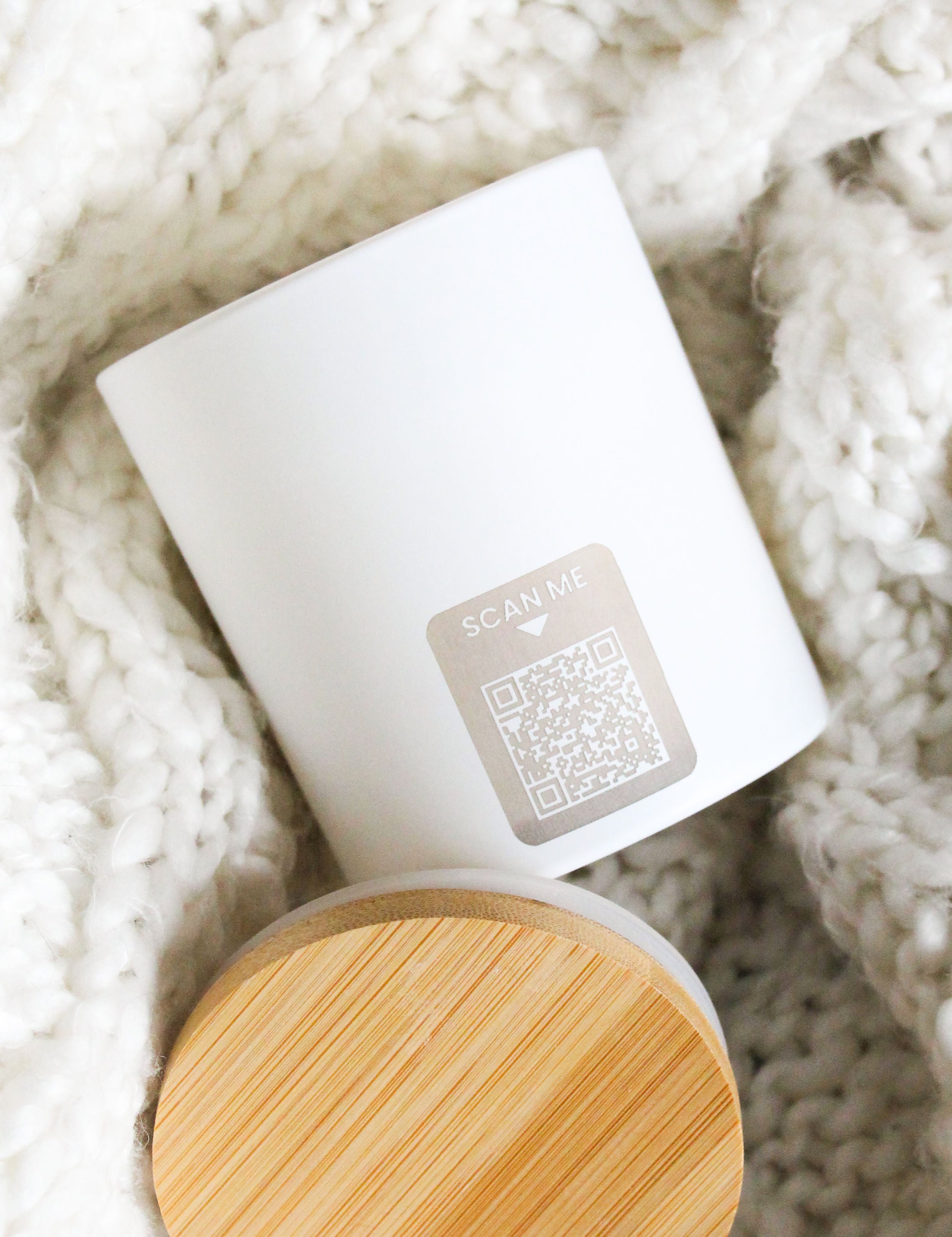 8 oz Custom Engraved White Candles - Summer Scents - Wholesale Candle Co.